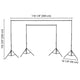TheLAShop 8x10 ft Backdrop Stand for Party Decoration Baby Shower Decor Image