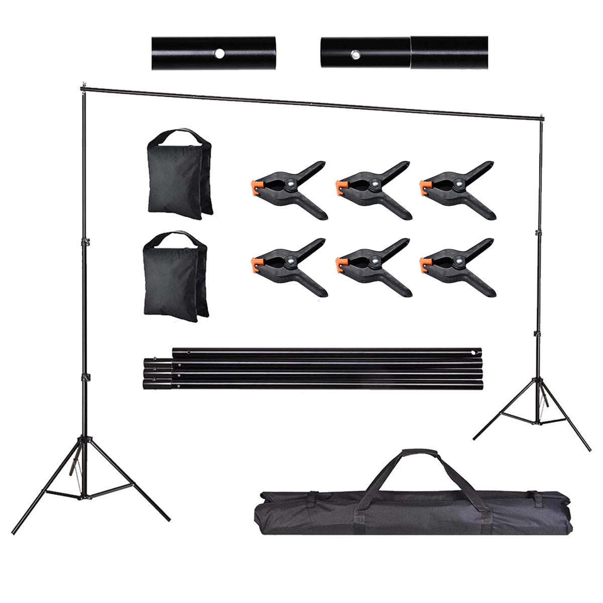 TheLAShop 7x10 ft Backdrop Stand for Party Decorations Portable Suppor