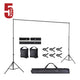 TheLAShop 7x10 ft Backdrop Stand for Party Decorations Portable Support, 5ct/pack Image