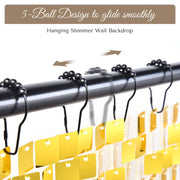 TheLAShop Curtain Rod Hooks for String Lights, Backdrop 12ct/pk Image