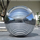 TheLAShop Inflatable Mirror Ball 20"-60" (Iridescent, Gold, Silver, Black Option), 60in Silver Image