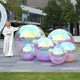 TheLAShop Set of 6 Inflatable Mirror Ball with Pump Event Party Decor, Iridescent Image