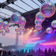 TheLAShop Set of 6 Inflatable Mirror Ball with Pump Event Party Decor Image