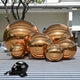 TheLAShop Set of 6 Inflatable Mirror Ball with Pump Event Party Decor, Gold Image