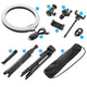 TheLAShop 12in Dimmable Ring Light & Tripod Stand & Camera Phone Mount Image