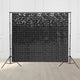 TheLAShop 10'x8.5' Shimmer Wall Backdrop with Stand for Events Party Decor, Black Image