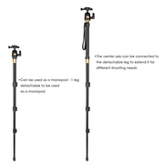 TheLAShop 60" DSLR Camera Aluminum Tripod w/ Monopod & Ball Head Image