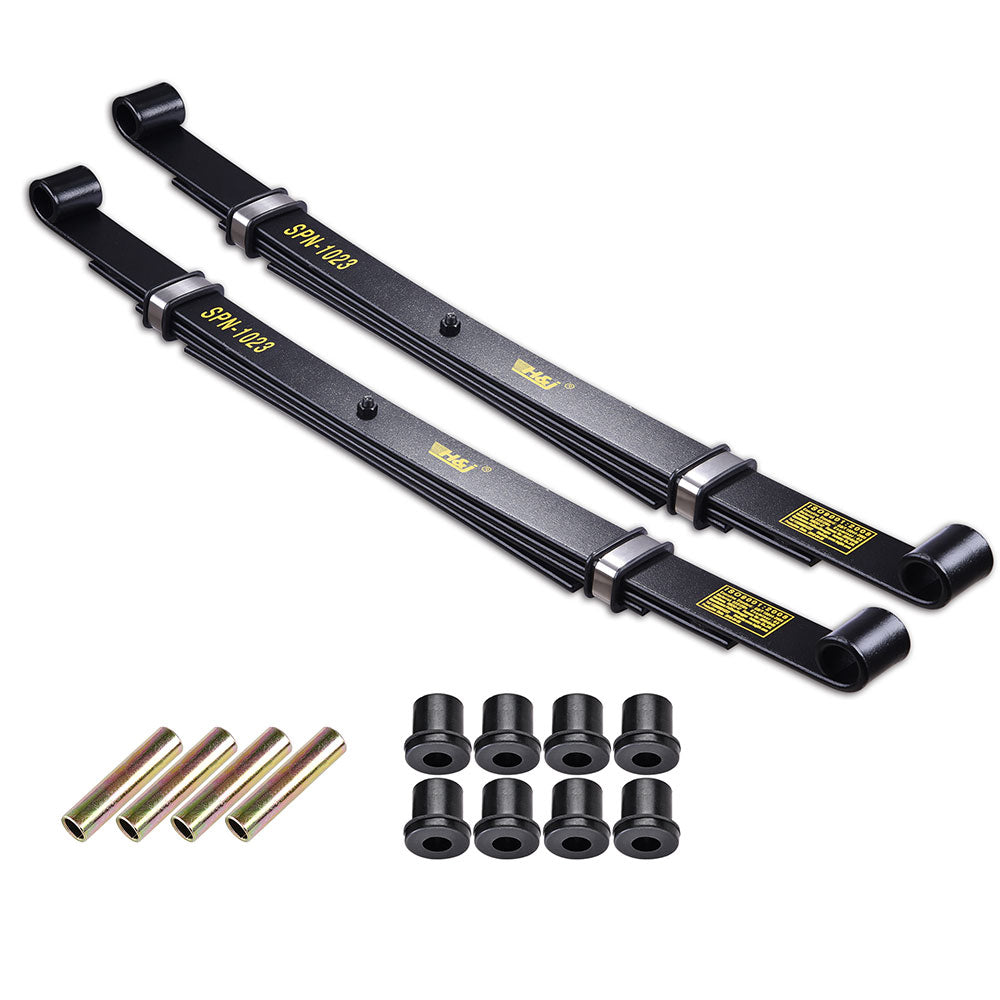 TheLAShop 2pcs 4-Leaf Rear Leaf Springs for Club Car Precedent Dual-Ac