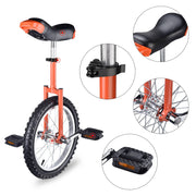 TheLAShop 16 inch Wheel Unicycle Multiple Color, Orange Image