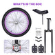 TheLAShop 20 inch Mountain Bike Unicycle Single Wheel Bike Purple Rim Image