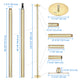 TheLAShop Brass Pole Spinning & Static Dancing Pole Golden Image