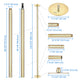 TheLAShop Brass Pole Spinning & Static Dancing Pole Golden Image