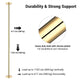 TheLAShop Brass Pole Spinning & Static Dancing Pole Golden Image