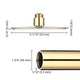TheLAShop Brass Pole Spinning & Static Dancing Pole Golden Image