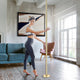 TheLAShop Brass Pole Spinning & Static Dancing Pole Golden Image
