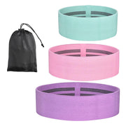 TheLAShop 3.15" (8cm)Fabric Non-Slip Extra Wide Booty Bands 3ct. (18-70lbs) Image