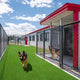TheLAShop Dog Run Turf Outdoor Kennel Artificial Grass (3/8"H Pile) Image