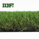 TheLAShop Artificial Turf Roll 4-Color Fescue & Thatch Grass, 1.38" Pile, 3x20ft Image