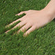 TheLAShop Artificial Turf Roll 4-Color Fescue & Thatch Grass, 1.38" Pile Image
