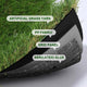 TheLAShop Artificial Turf Roll 4-Color Fescue & Thatch Grass, 1.38" Pile Image