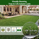 TheLAShop Artificial Turf Roll 4-Color Fescue & Thatch Grass, 1.38" Pile Image