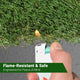 TheLAShop Artificial Turf Roll 4-Color Fescue & Thatch Grass, 1.38" Pile Image