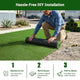 TheLAShop Artificial Turf Roll 4-Color Fescue & Thatch Grass, 1.38" Pile Image