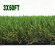 TheLAShop Artificial Turf Roll 4-Color Fescue & Thatch Grass, 1.38" Pile, 3x50ft Image