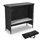 TheLAShop Folding Counter Bar Table with Storage for Outdoor Pub, Classic 39in Image