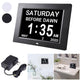TheLAShop 8" Large Digital LED Day Clock Time Calendar 6-Alarm Image