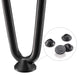 TheLAShop 34" Hairpin Legs Set of 4, 3-Rod Steel, Black Image