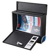 TheLAShop Large Wall Mount Mailbox with Lock Security Letterbox Steel Image