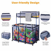 TheLAShop Rolling Pool Float Storage Noodles Toy Holder 50x30x61 Image