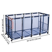 TheLAShop 223Gal. Pool Float Storage Mesh Bin Holds Toy Raft, Blue Image