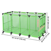 TheLAShop 223Gal. Pool Float Storage Mesh Bin Holds Toy Raft, Green Image