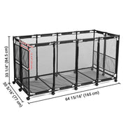 TheLAShop 223Gal. Pool Float Storage Mesh Bin Holds Toy Raft, Black Image
