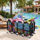 TheLAShop Solidly-Built PVC Pool Float Storage Rolling Mesh Toy Raft Bin Image