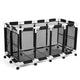TheLAShop Solidly-Built PVC Pool Float Storage Rolling Mesh Toy Raft Bin, 274 Gal Black Image