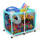TheLAShop Pool Float Storage Mesh Toy Raft Bin Thick Frame 48x33x39, Blue Image