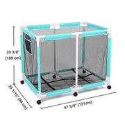 TheLAShop Pool Float Storage Mesh Toy Raft Bin Thick Frame 48x33x39 Image