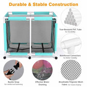 TheLAShop Pool Float Storage Mesh Toy Raft Bin Thick Frame 48x33x39 Image
