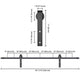 TheLAShop 8ft Sliding Barn Door Track and Rollers Image