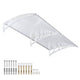 TheLAShop 6.5ft Awning Canopy Window Door Polycarbonate, Clear White Image