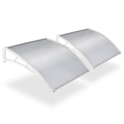 TheLAShop 3ft Door & Window Awning for Porch Farmhouse 2ct/pk, Clear White Image