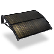 TheLAShop 3ft Window Awning Door Awning Canopy Shade PC,  Brown Black(Spliced) Image