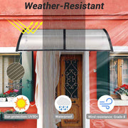 TheLAShop 6.5ft Awning Canopy Window Door Polycarbonate Image