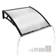 TheLAShop 3ft Window Awning Door Awning Canopy Shade PC, Clear Black Image