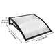 TheLAShop 3ft Window Awning Door Awning Canopy Shade PC Image