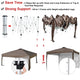 TheLAShop 10'x10' Ez Pop Up Canopy with Side Top Vent Image