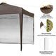 TheLAShop 10'x10' Ez Pop Up Canopy with Side Top Vent Image
